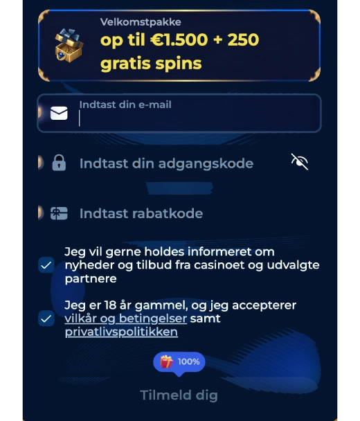 Registrering hos PiperSpin